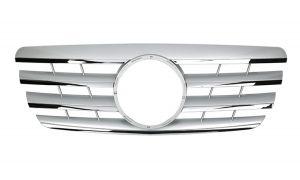 Решетка радиатора AMG Style 2FIN Silver для Mercedes Benz E Class W210 2000-2002